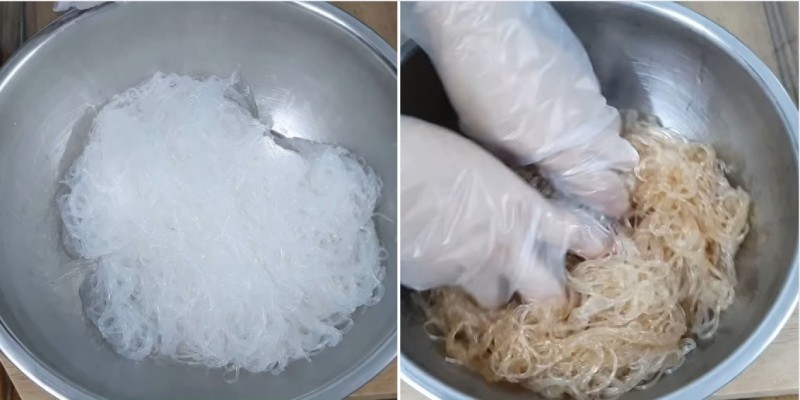 Luộc và ướp miến