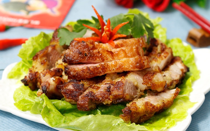 Món diềm heo nướng thơm ngon
