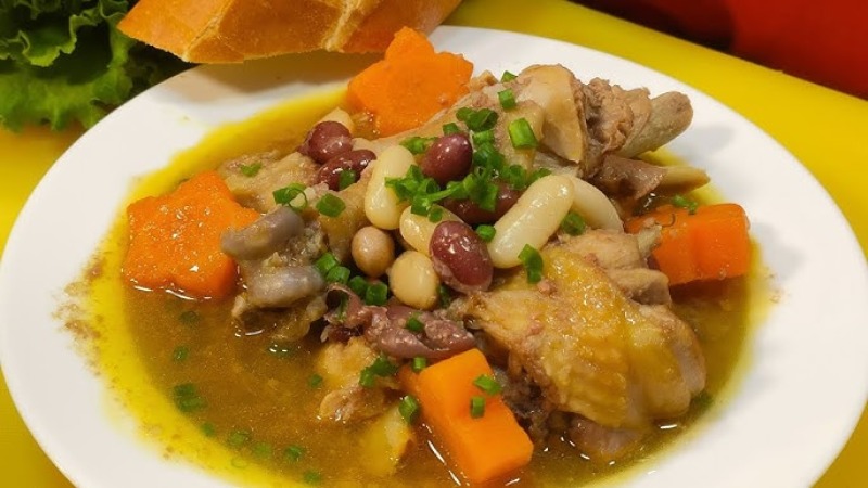Thành phẩm món gà nấu pate thơm ngon