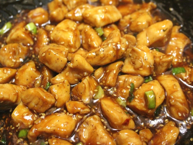 Thành phẩm món gà sốt mật ong thơm ngon
