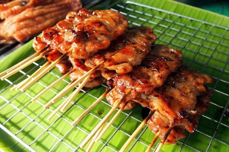 Thịt heo nướng hoàn thành