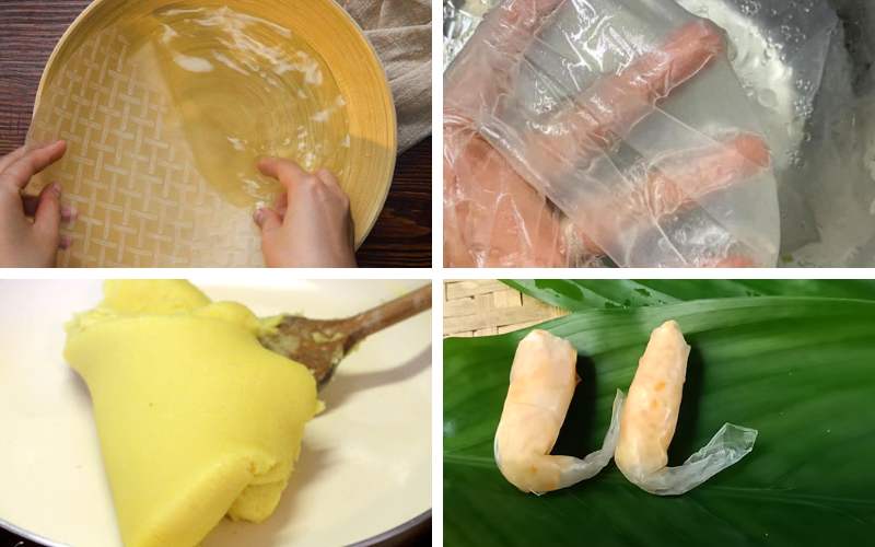 Công đoạn tạo hình tôm chay