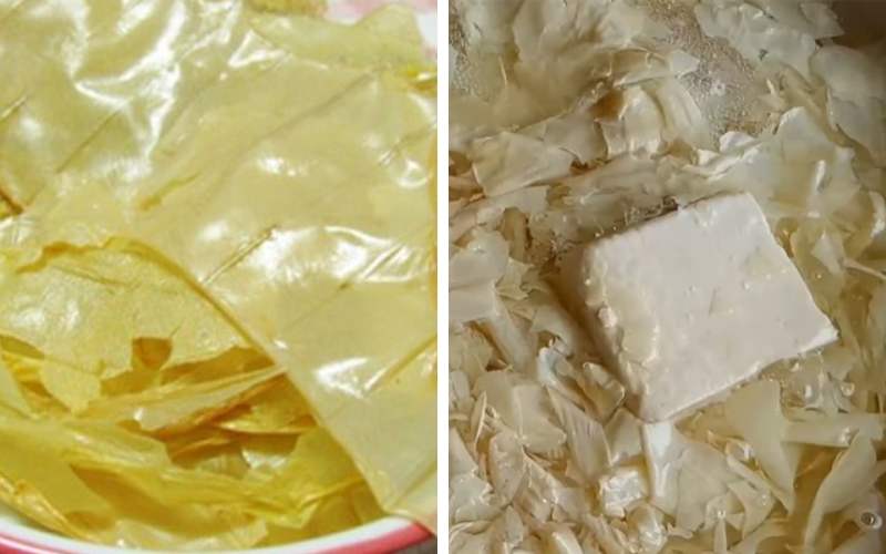Công đoạn chế biến tàu hũ ky