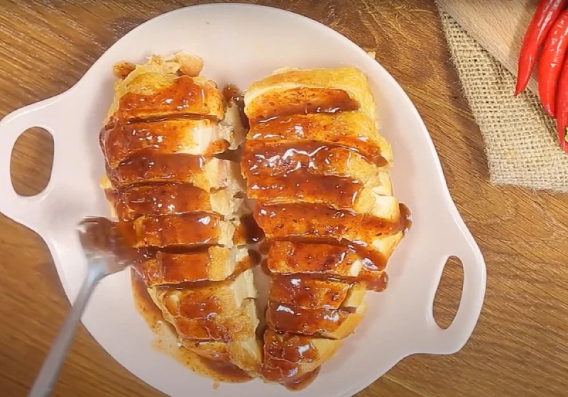 Đĩa ức gà chiên nước mắm mật ong