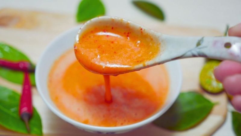 Muối chấm chân gà màu cam cực bắt mắt