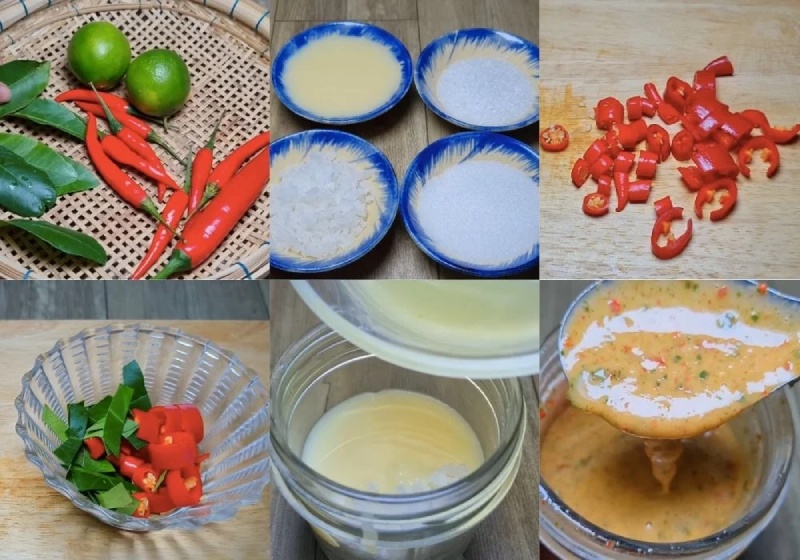 Những nguyên liệu làm muối chấm chân gà
