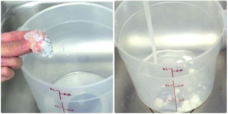 Pha nước phèn chua và nước vôi