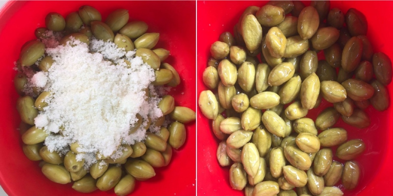 Cà na trộn đường