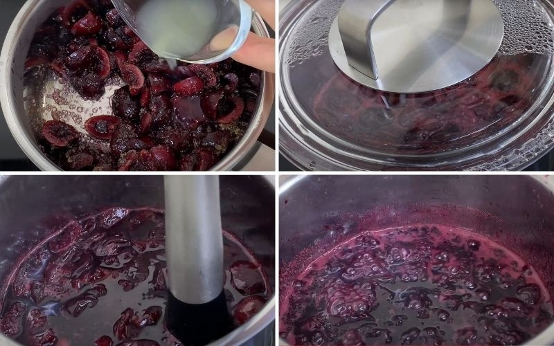 Công đoạn Sên cherry