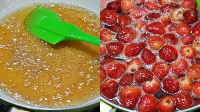 dâu tây sên đường