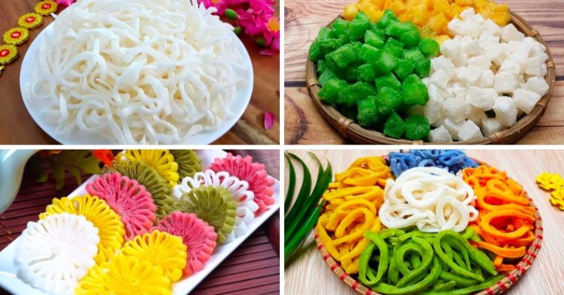 Những loại mứt dừa nhiều màu sắc dành cho ngày Tết