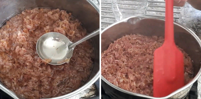 Công đoạn sên lần 2 phần xác hoa hồng