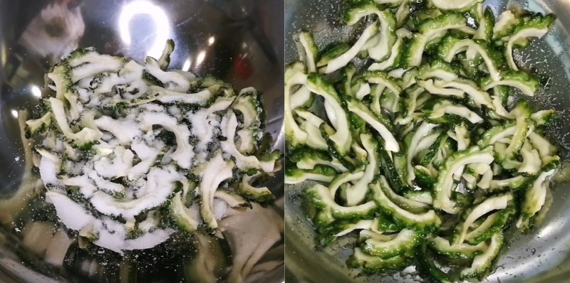 Ướp đường với khổ qua