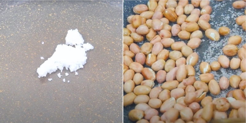 Rang lạc với muối