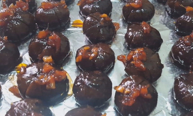 Công đoạn phơi khô sấu