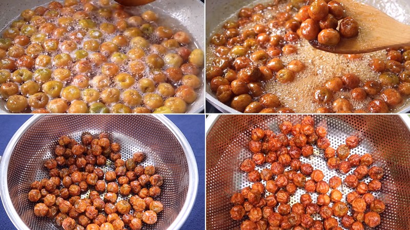 sên sơ ri trên chảo