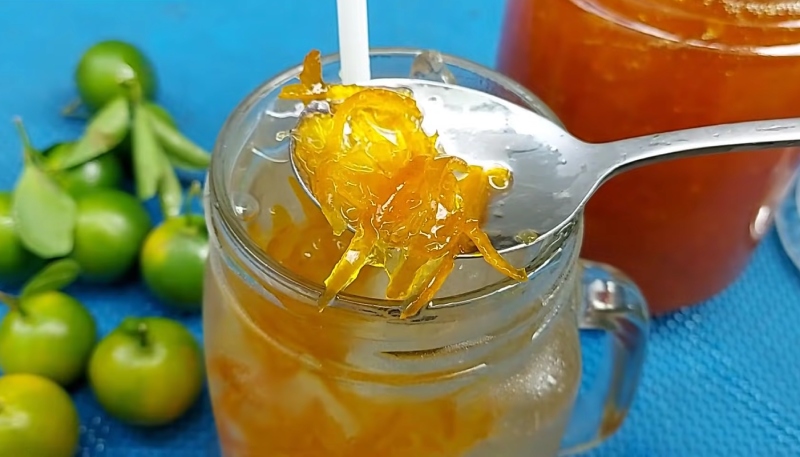 Thành phẩm món mứt tắc xí muội thơm ngon