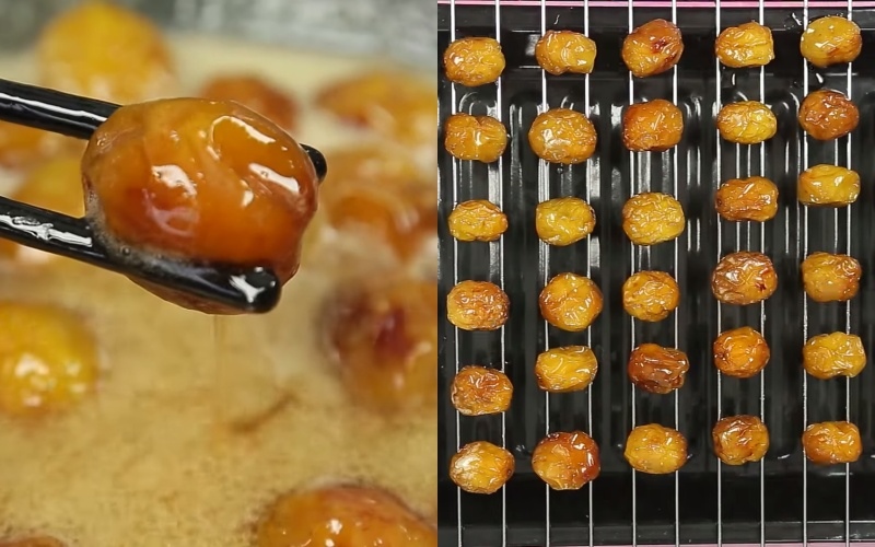 Táo hong khô bằng lò nướng