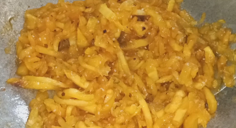 Hoàn thiện mứt thơm dạng sợi