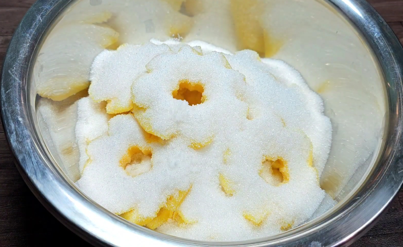 Phơi và ướp thơm với đường