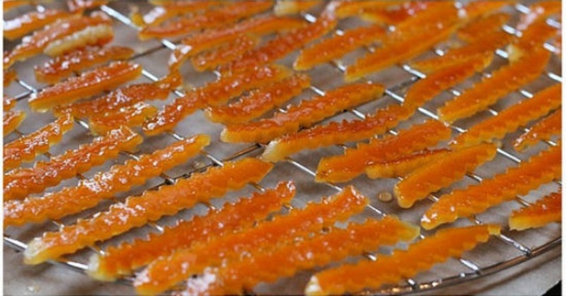 Vỏ cam sên đường được hong khô