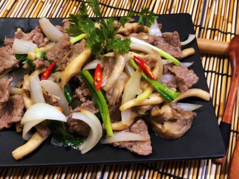 Hướng dẫn cách làm nấm bào ngư xào thịt bò