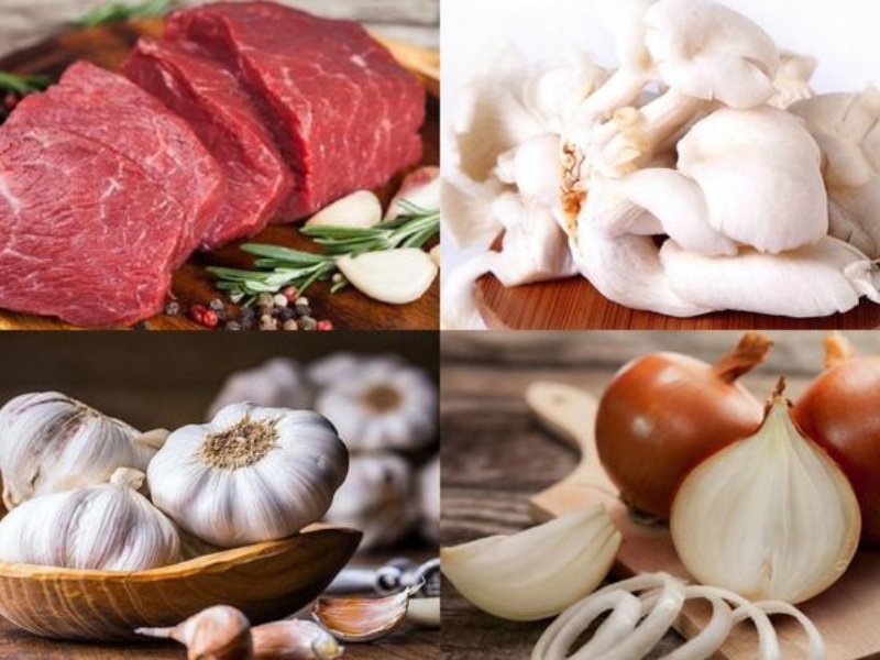 Cách chọn nguyên liệu món thịt bò xào với nấm bào ngư