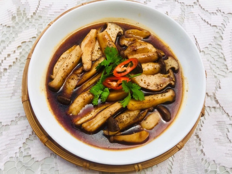 Những chú ý khi chế biến nấm đùi gà kho xì dầu