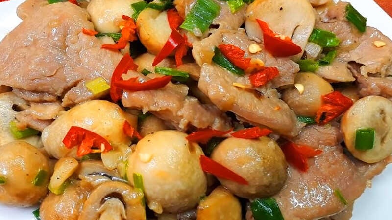  Những chú ý khi chế biến món bò xào nấm rơm