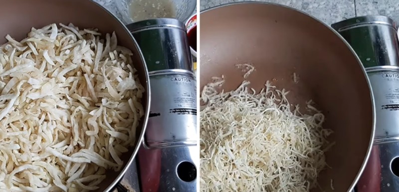 Tiến hành trộn và sấy vỏ bưởi