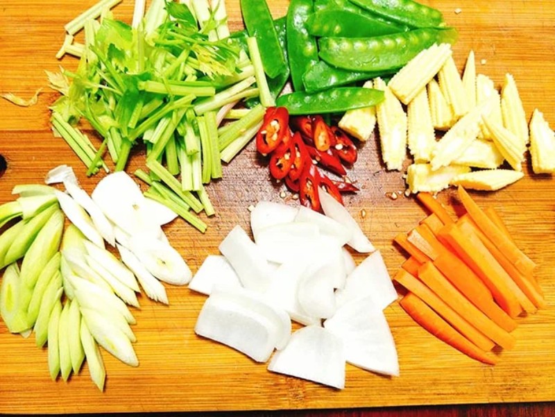 Sơ chế các loại rau củ