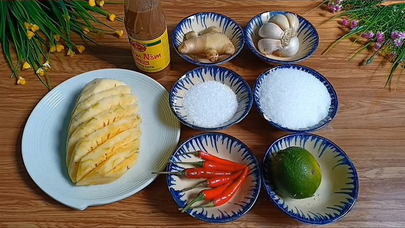 Nguyên liệu pha nước chấm mắm nêm
