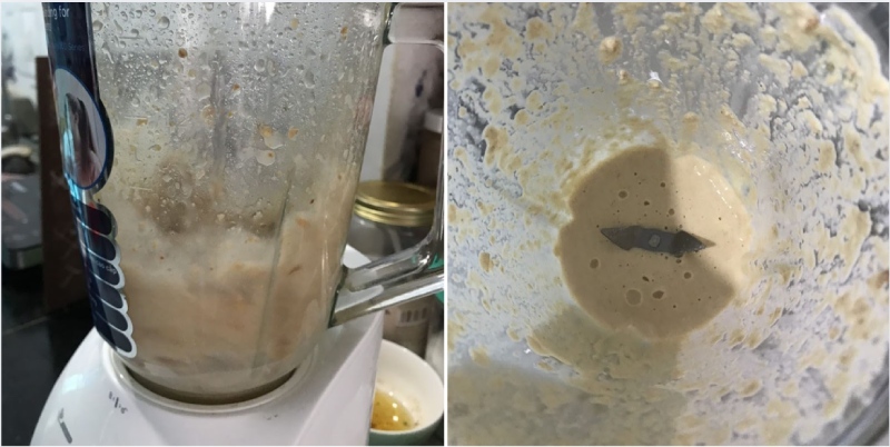 đậu phộng đem đi xay nhuyễn