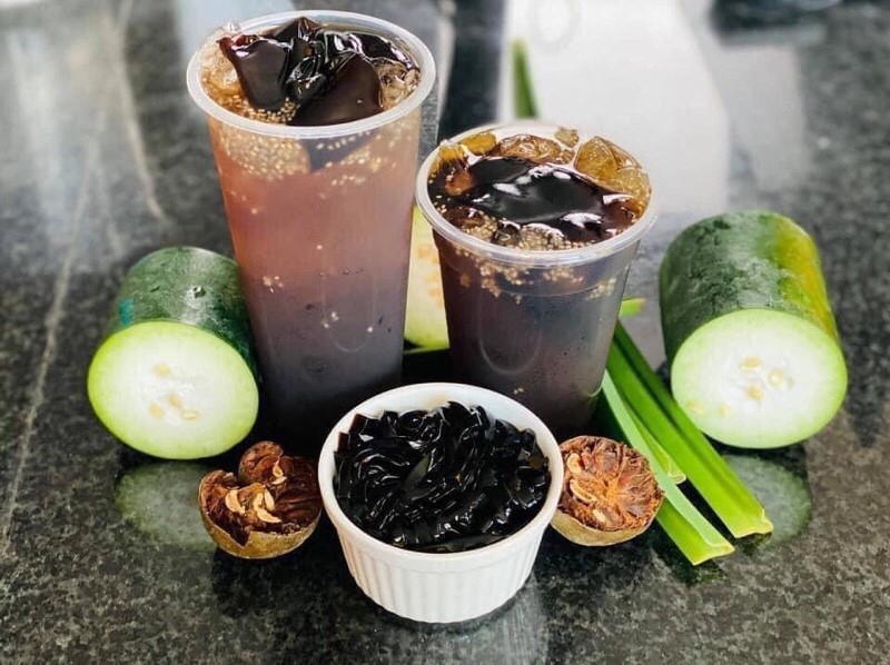 Nước mát hạt é kết hợp sâm bí đao, sương sáo bổ dưỡng