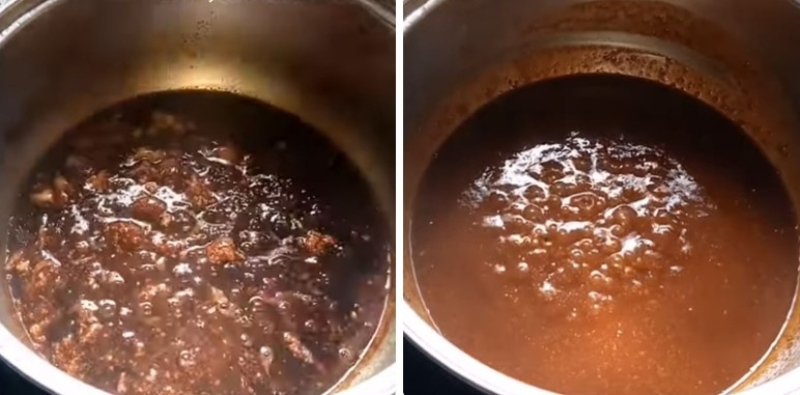 Công đoạn nấu nước sốt