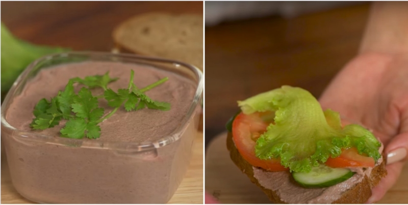 thành phẩm pate chay từ nấm béo thơm