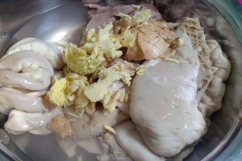 ướp phá lấu bò với gừng