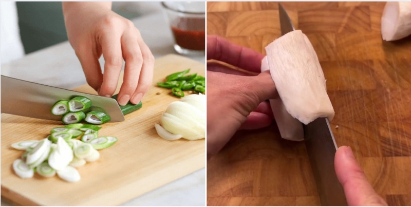 sơ chế nguyên liệu làm phá lấu