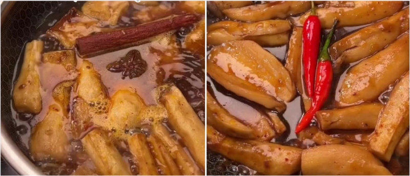 nấu phá lấu với lửa liu riu