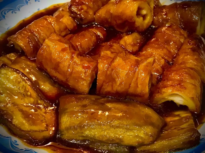 thành phẩm phá lấu chay làm từ mì căn thơm ngon hấp dẫn