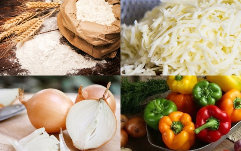 Nguyên liệu làm pizza cà chua