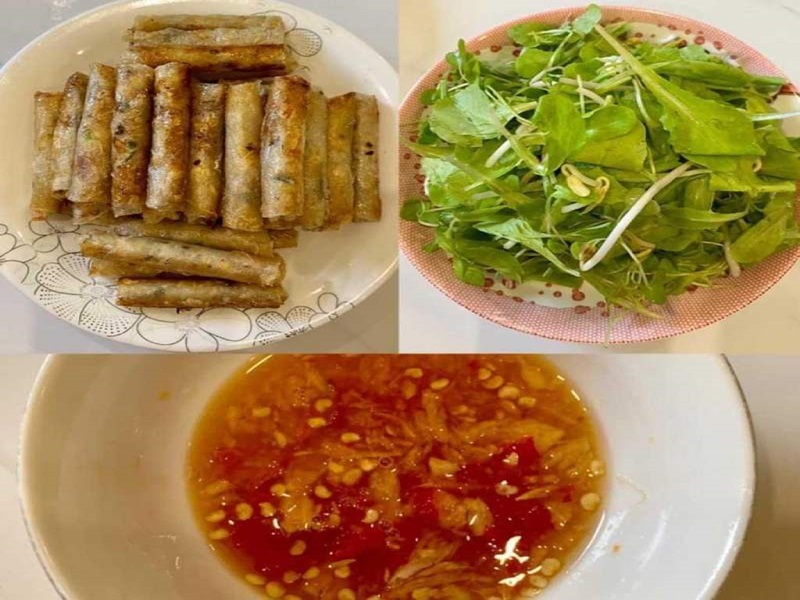 Tiến hành làm nước mắm chấm ram bắp chay