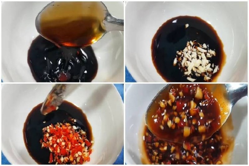 Tiến hành pha chế nước sốt