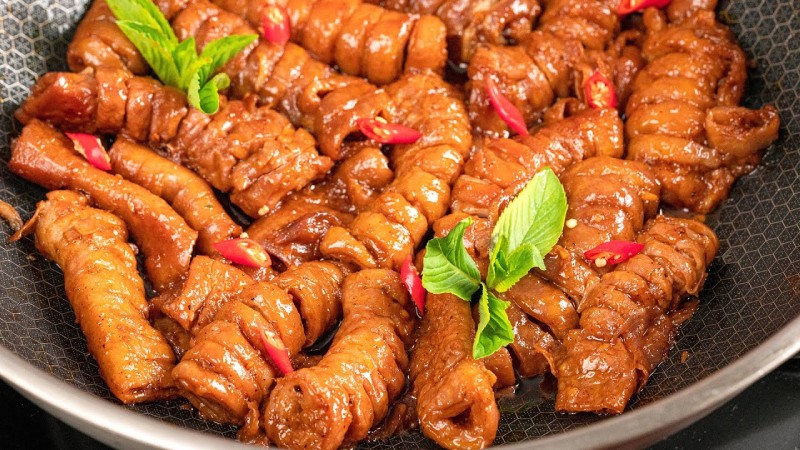 Ruột heo khìa coca hấp dẫn