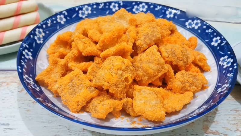 Da heo tẩm ướp gia vị phô mai