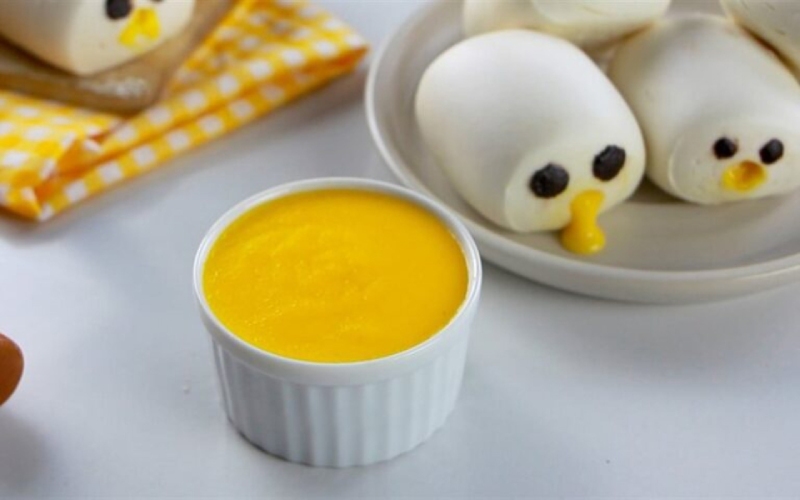 Chén sốt trứng muối hoàng kim vàng mịn