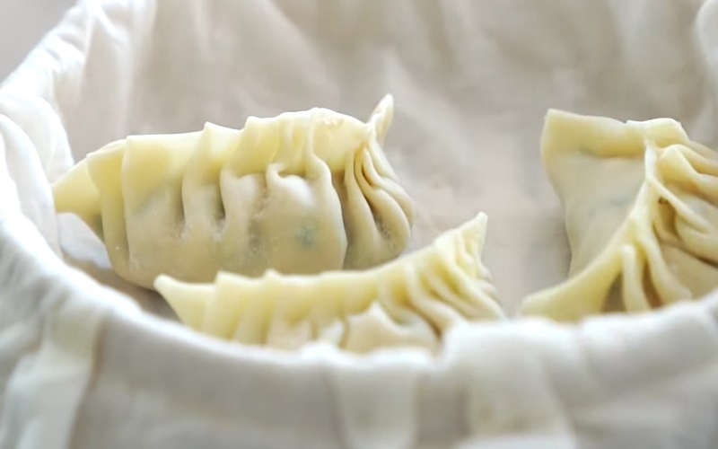 Hấp sủi cảo
