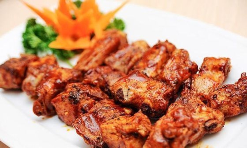 Thành phẩm món sườn sụn heo