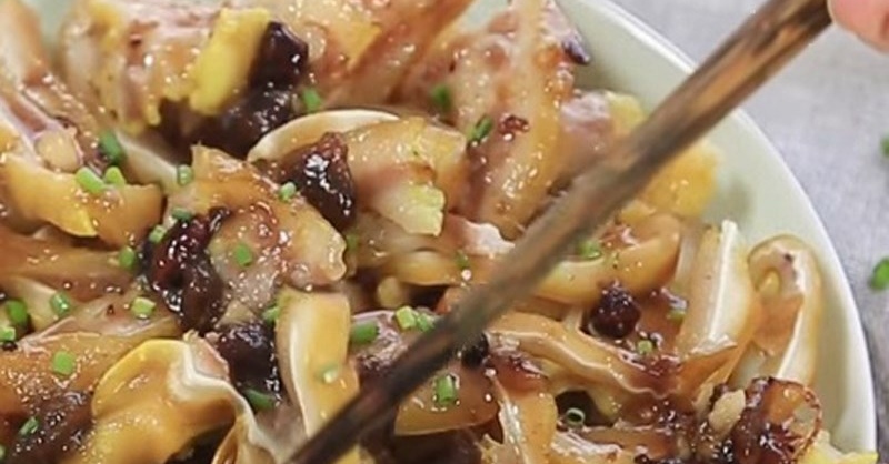 Món tai heo sốt me chua ngọt hấp dẫn