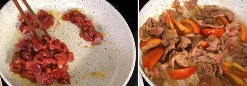 hầm thịt bò với cà chua